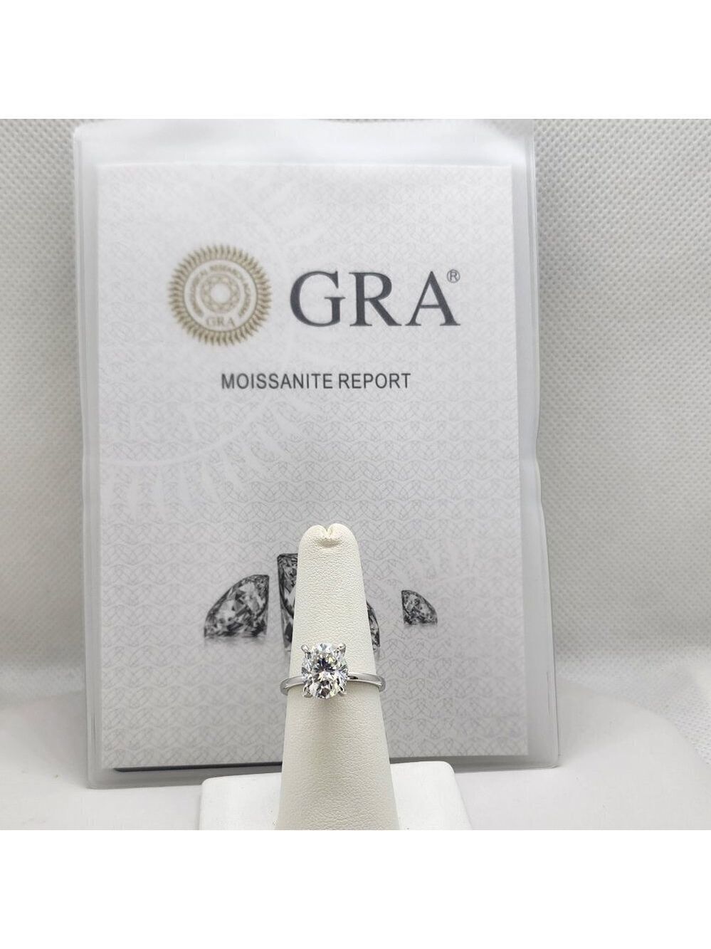 Brand New Sterling Silver 925 Moissanite Ring